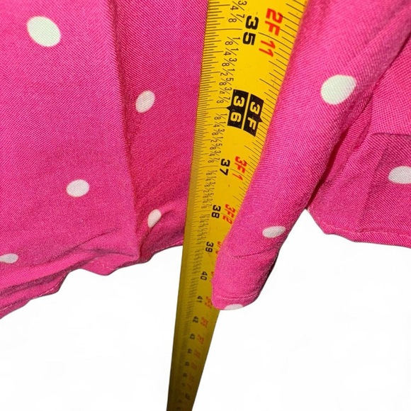 Torrid Pink and White Polka Dot Midi Dress - Picture 6 of 9